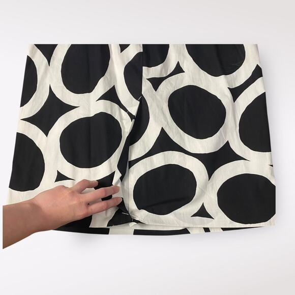 J. Crew NWOT Strapless‎ Geometric Mini Dress Womens Size 4 Black White - Picture 8 of 11